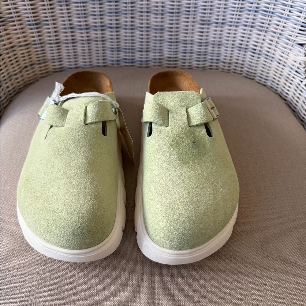 Birkenstock Light Green Mules